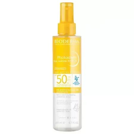 Water met zonnebrandcrème SPF 50 voor de gevoelige huid Photoderm Anti-Ox, 200 ml, Bioderma