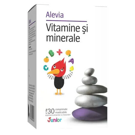 Vitaminen en mineralen Junior, 30 kauwtabletten, Alevia