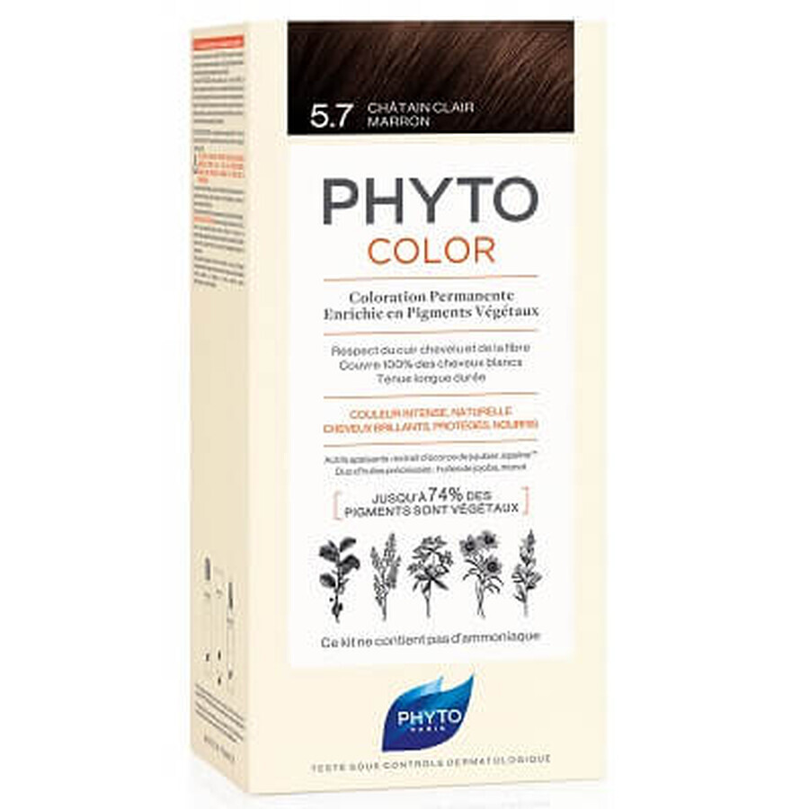 Tintura permanente per capelli Shade 5.7 Castano, 50 ml, Phyto