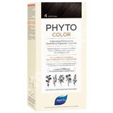 Permanente haarverf tint 4 Bruin, 50 ml, Phyto