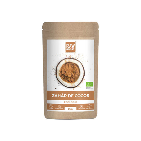 Sucre de coco biologique, 250 g, RawBoost