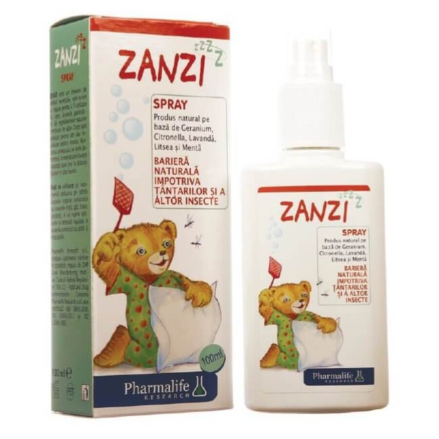 Zanzi spray anti-moustiques et insectes, 100 ml, Pharmalife