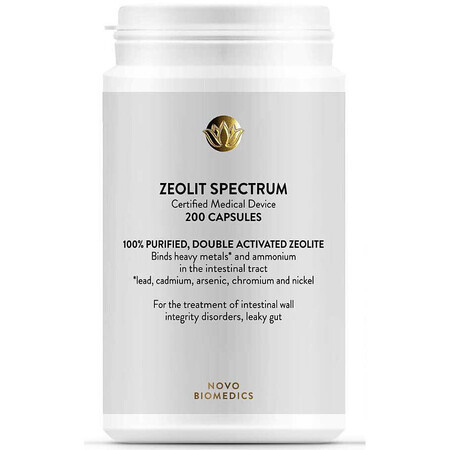 Zeolite Spectrum, 200 capsules, Novo Biomedics