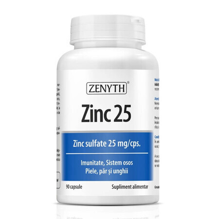 Zinc 25 solfato di zinco 25 mg/cps, 90 capsule, Zenyth