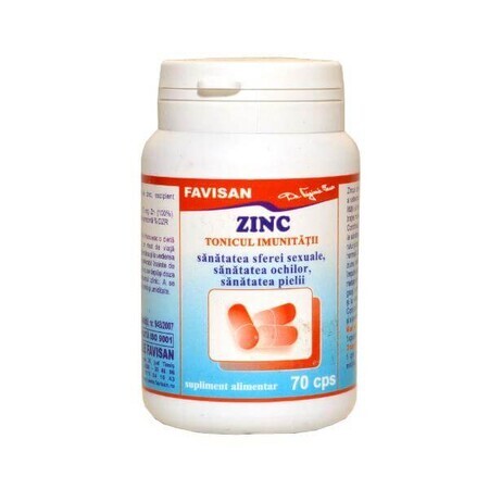 Zinc, 70 gélules, Favisan