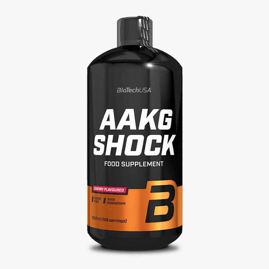 AAKG Shock arôme cerise, 1000 ml, BioTech USA