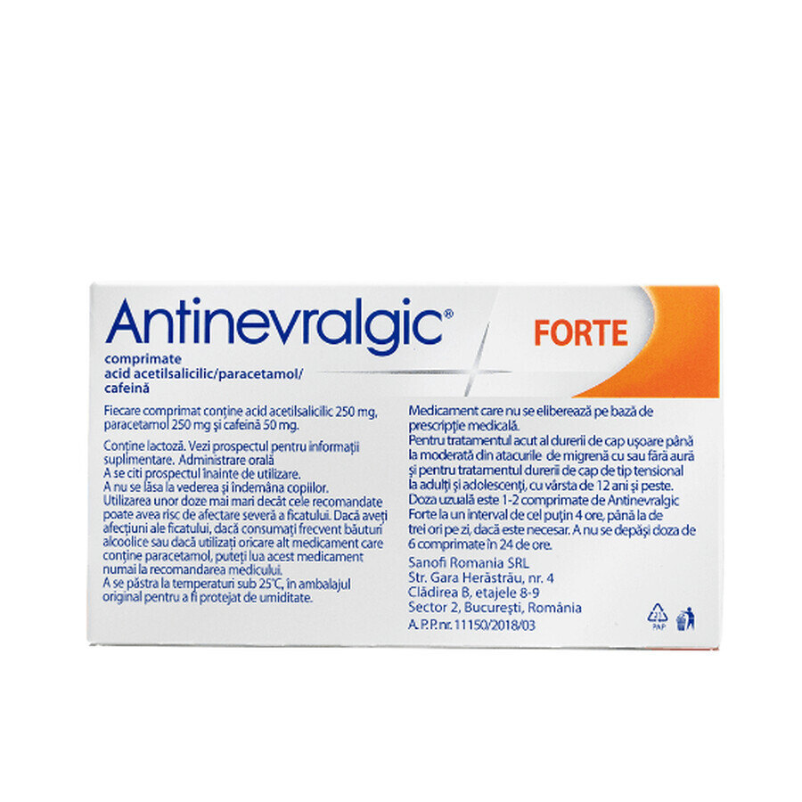 Antinevralgic Forte, 20 tabletten, Sanofi