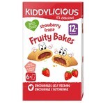 Biscuiti cu capsuni, 6 x 22 g, Kiddylicious