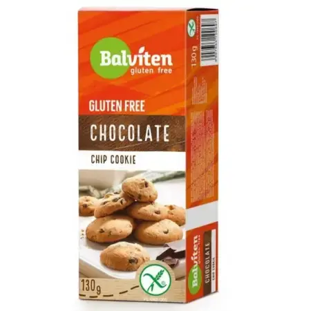 Biscotti al cioccolato senza glutine, 130 g, Balviten