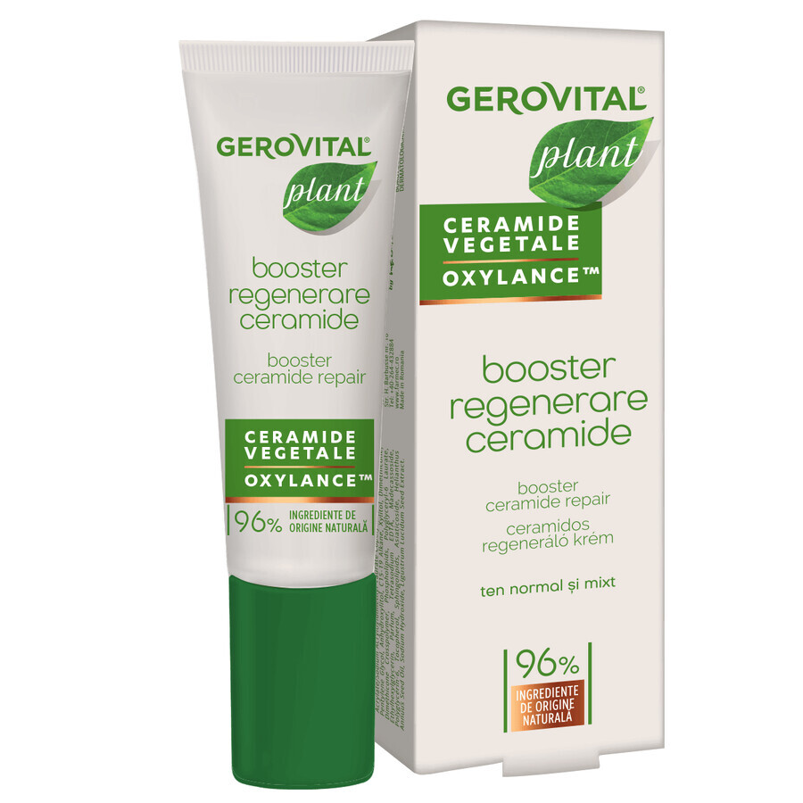 Booster regenerare cu ceramide pentru ten normal-mixt Plant, 15 ml, Gerovital