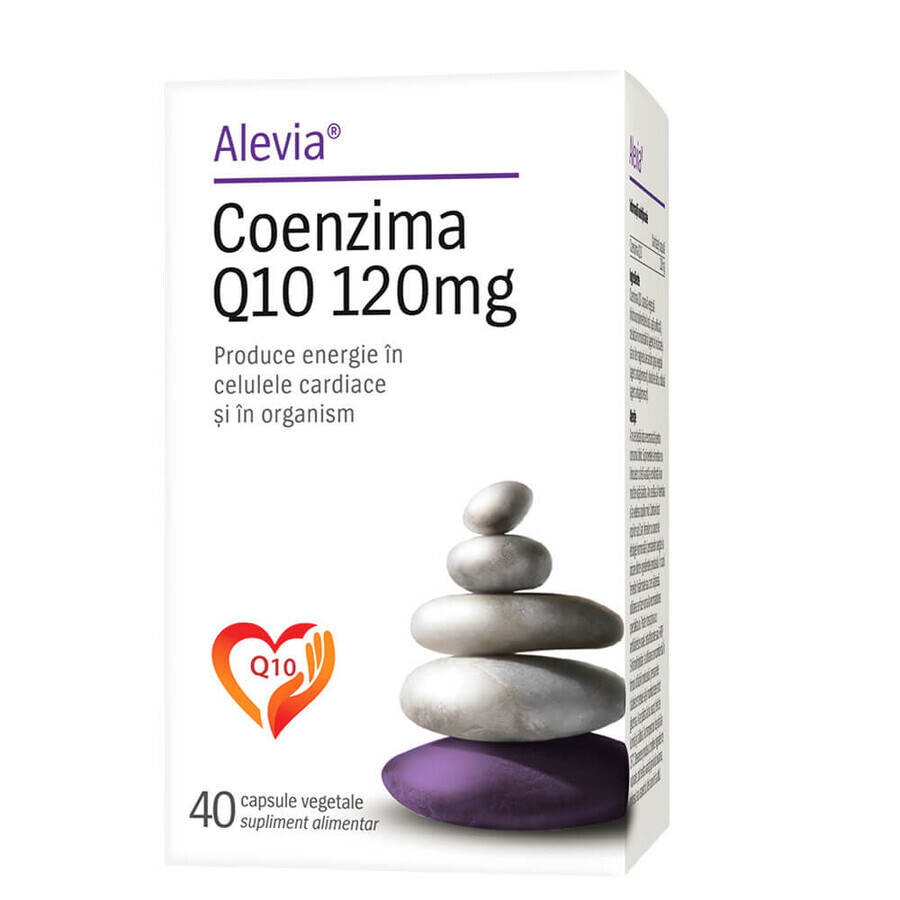 Co-enzym Q10, 120 mg, 40 plantaardige capsules, Alevia