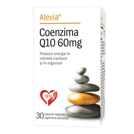 Coenzyme Q10, 60 mg, 30 gélules végétales, Alevia