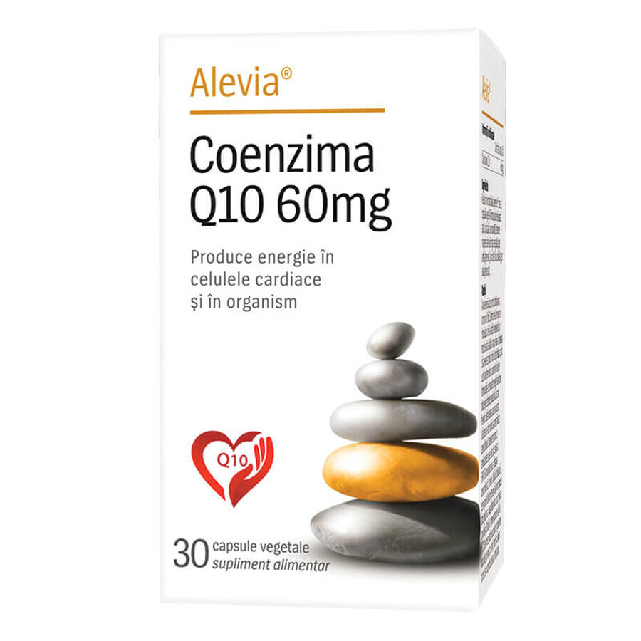 Coenzima Q10, 60 mg, 30 cápsulas vegetales, Alevia