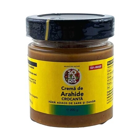 Crema di arachidi croccanti, 200 g, Solaris