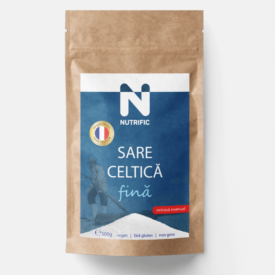 Sale celtico pregiato, estratto manualmente, 500 g, Nutrifico