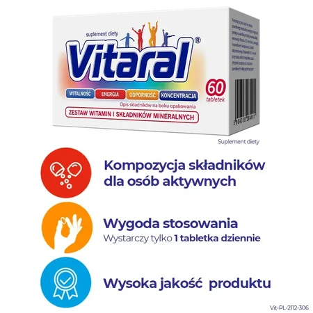 Vitaral, 60 comprimidos