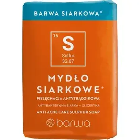 Barwa Siarkowa, sulfur soap, anti-acne care, 100 g