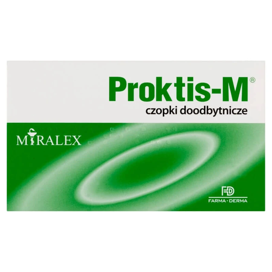Proktis-M, rectale zetpillen, 10 stuks