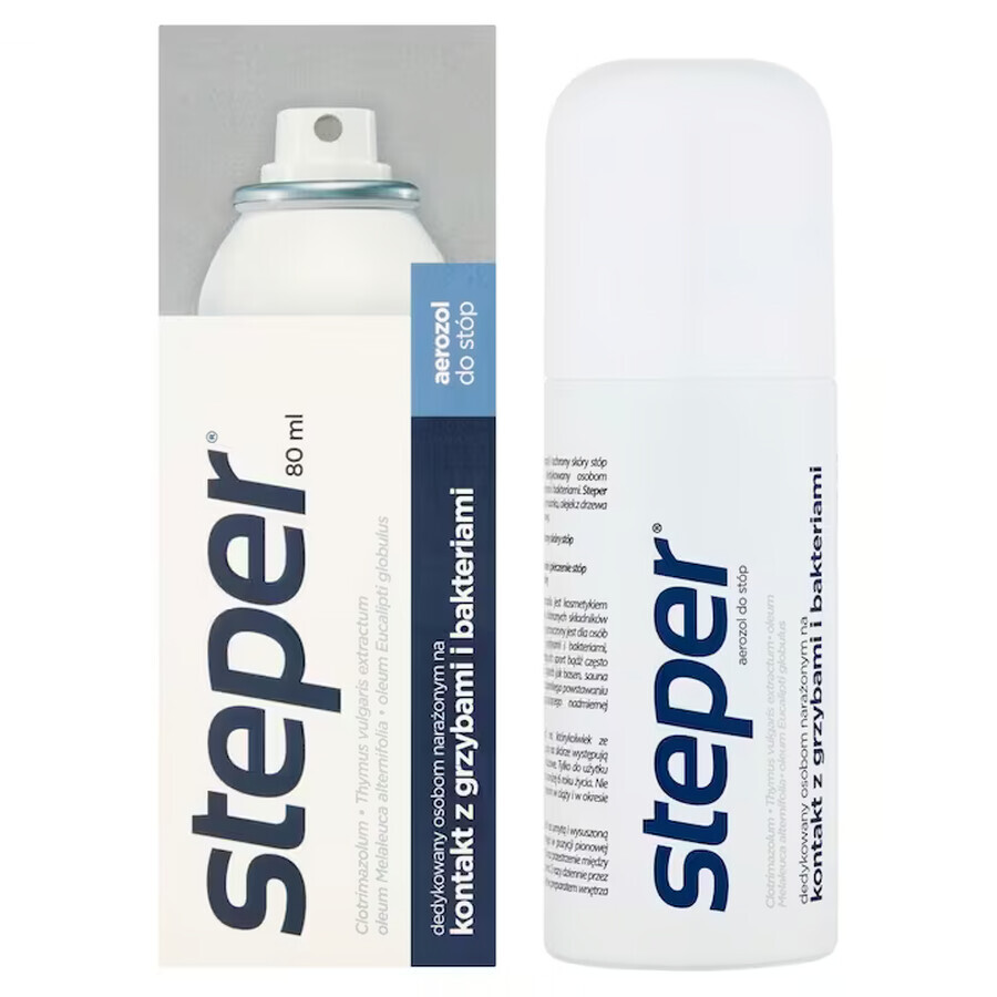 Steper, antischimmelspray voor voeten en nagels, 80 ml