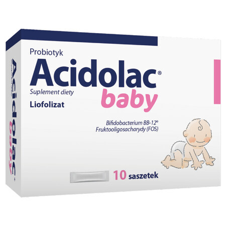 Acidolac Baby, voor baby&#39;s en kinderen, 10 zakjes