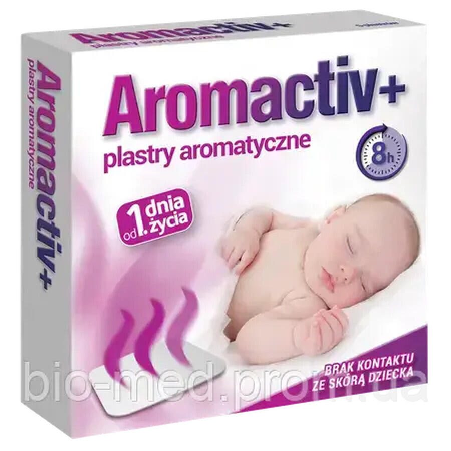 Aromactiv+, aromatische pleisters vanaf de eerste levensdag, 5 stuks