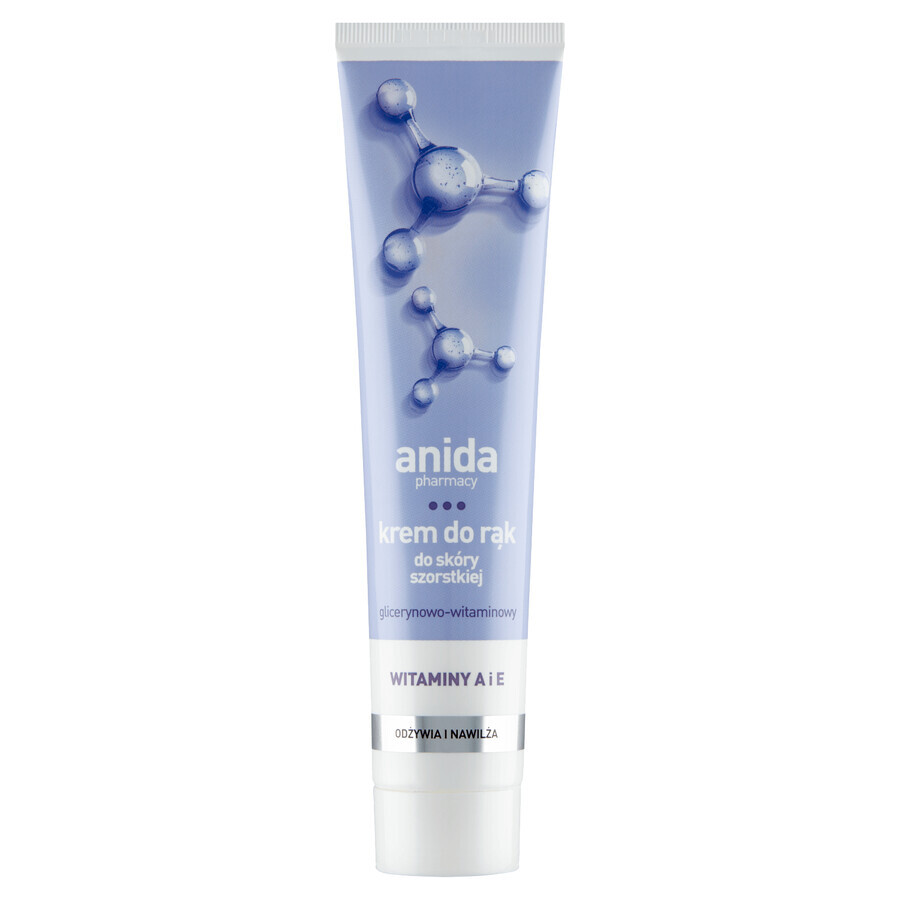 Anida, Hand cream for rough skin, glycerin-vitamin, 125 ml