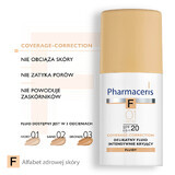 Pharmaceris F Coverage-Correction, fluid with fine coverage, 01 Ivory, SPF 20, 30 ml