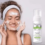 Pharmaceris T Puri-Sebostatic, espuma limpiadora facial de limpieza profunda, restaura el hidroequilibrio, 150 ml