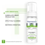 Pharmaceris T Puri-Sebostatic, espuma limpiadora facial de limpieza profunda, restaura el hidroequilibrio, 150 ml