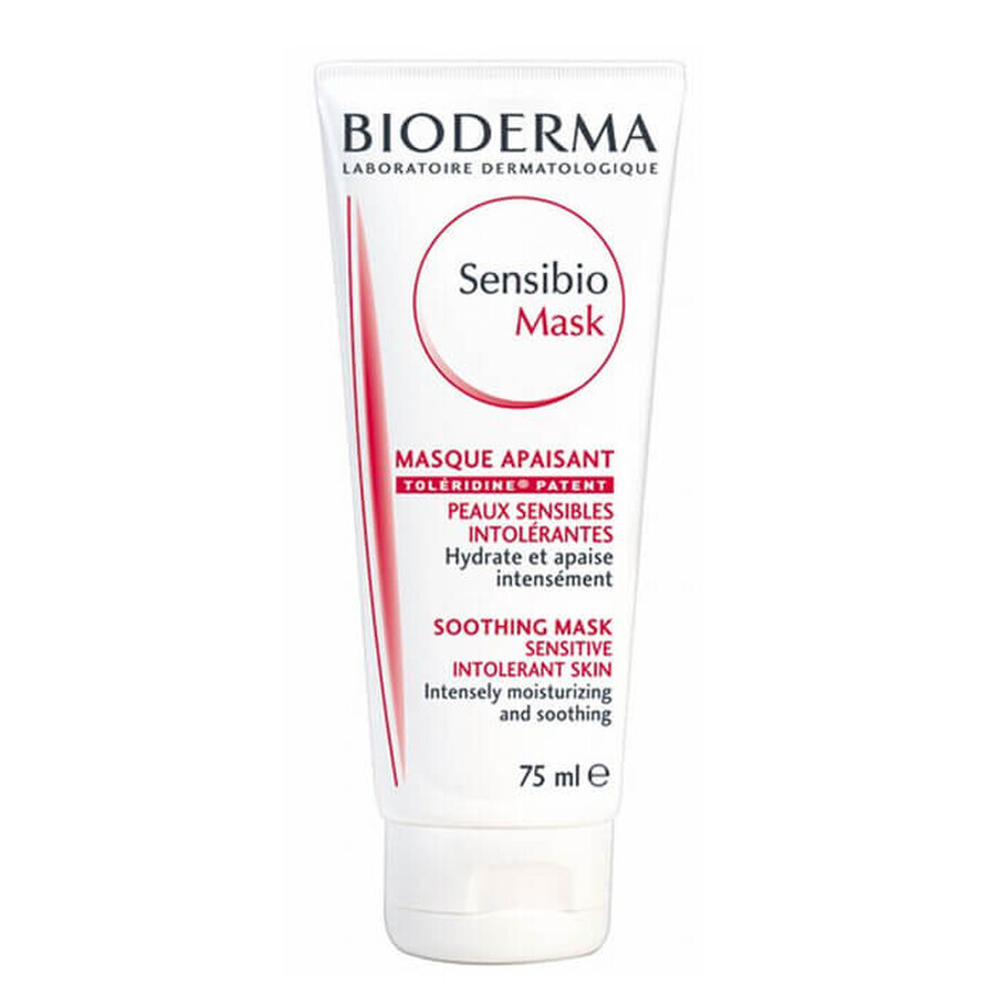 Bioderma Sensibio Maske, beruhigende Feuchtigkeitsmaske, 75ml