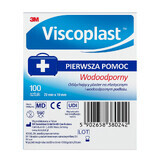 Viscoplast Waterproof, microgeperforeerde pleisters, 72 mm x 19 mm, 100 stuks