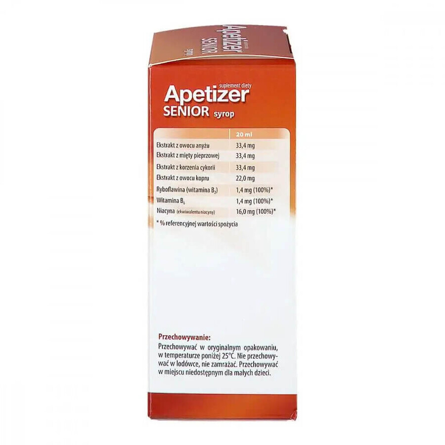 Apetizer Senior, sirop, 100 ml