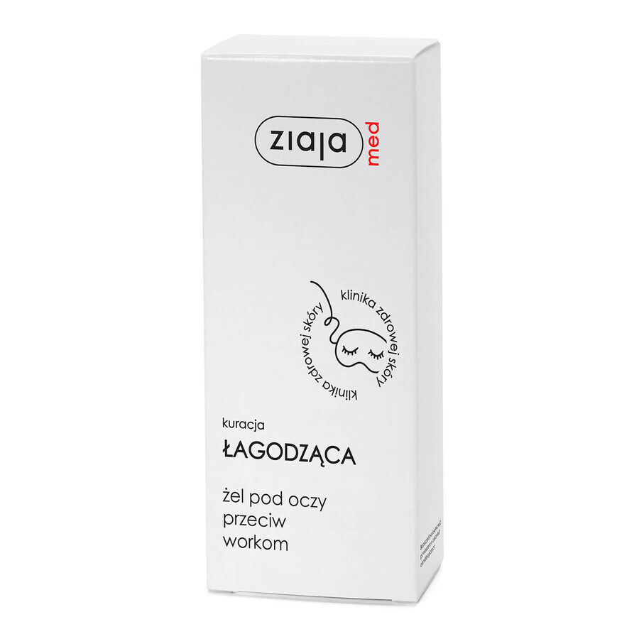 Ziaja Med Soin apaisant, gel yeux anti-poches, 15 ml