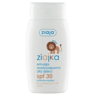 Ziajka, waterdichte zonnebademulsie voor kinderen, vanaf de geboorte, SPF 30, 125 ml