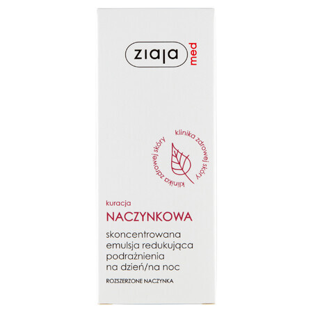 Ziaja Med Capillary Treatment, Emulsie pentru reducerea iritațiilor, 30 ml