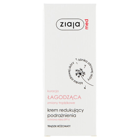 Ziaja Med Kalmerende behandeling, crème die irritatie vermindert, tegen rosacea, 50 ml