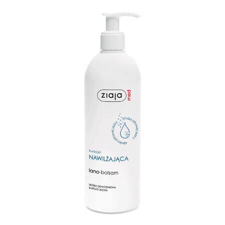 Ziaja Med Soin hydratant, lano-baume, peaux déshydratées et très sèches, 400 ml