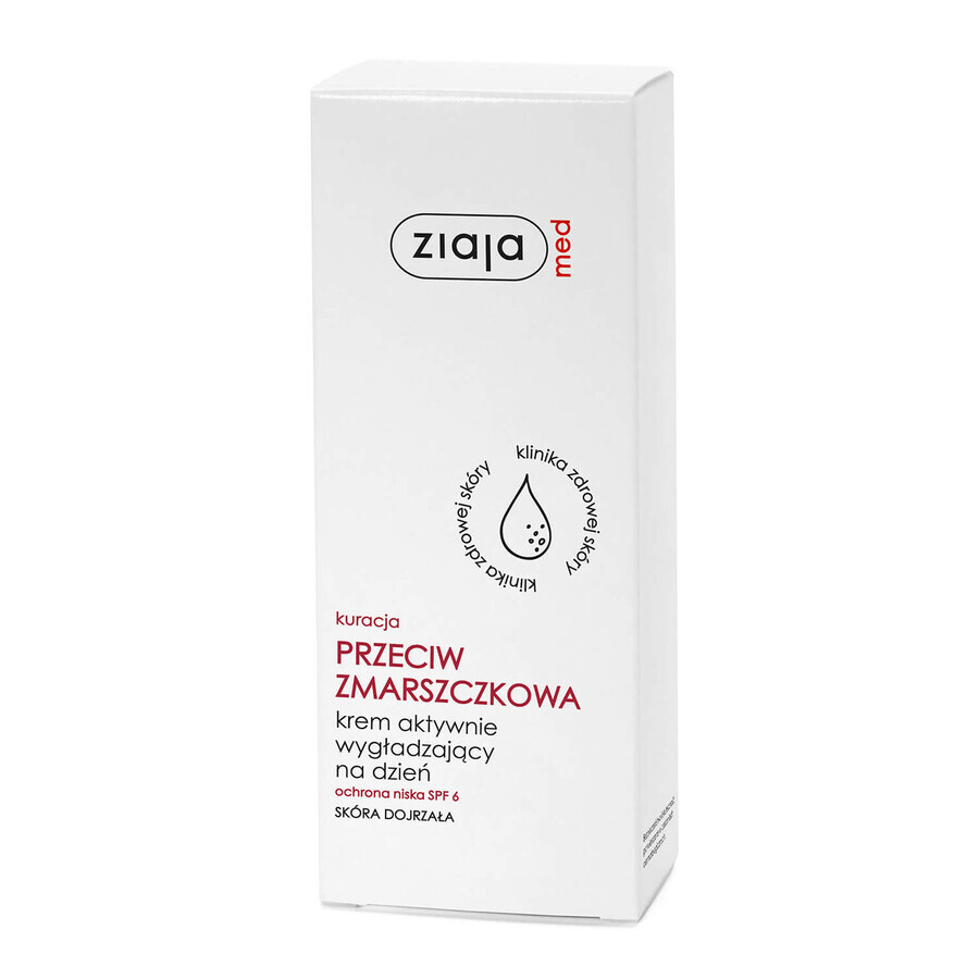 Ziaja Med Anti-wrinkle Treatment, Cremă de zi activă de netezire, 50 ml