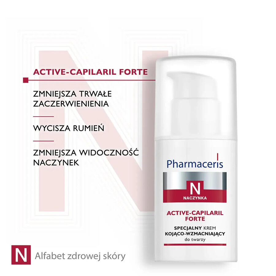 Pharmaceris N Active-Capillaril Forte, Special face cream, soothing and fortifying, 30 ml