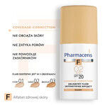 Pharmaceris F Coverage-Correction, fluid with fine coverage, 02 Sand, SPF 20, 30 ml