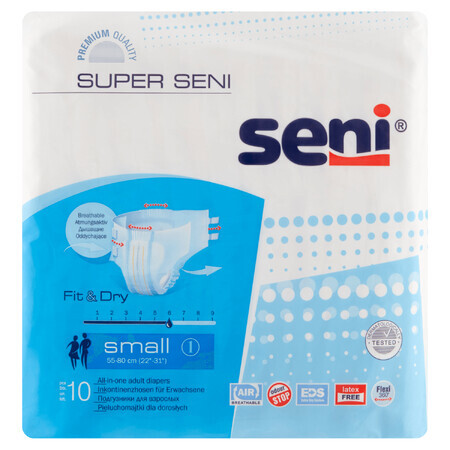 Super Seni, couche-culotte, Small, 55-80 cm, 10 pièces