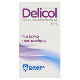 Delicol, enzyme lactase, gouttes pour bébé contre les coliques, 15 ml