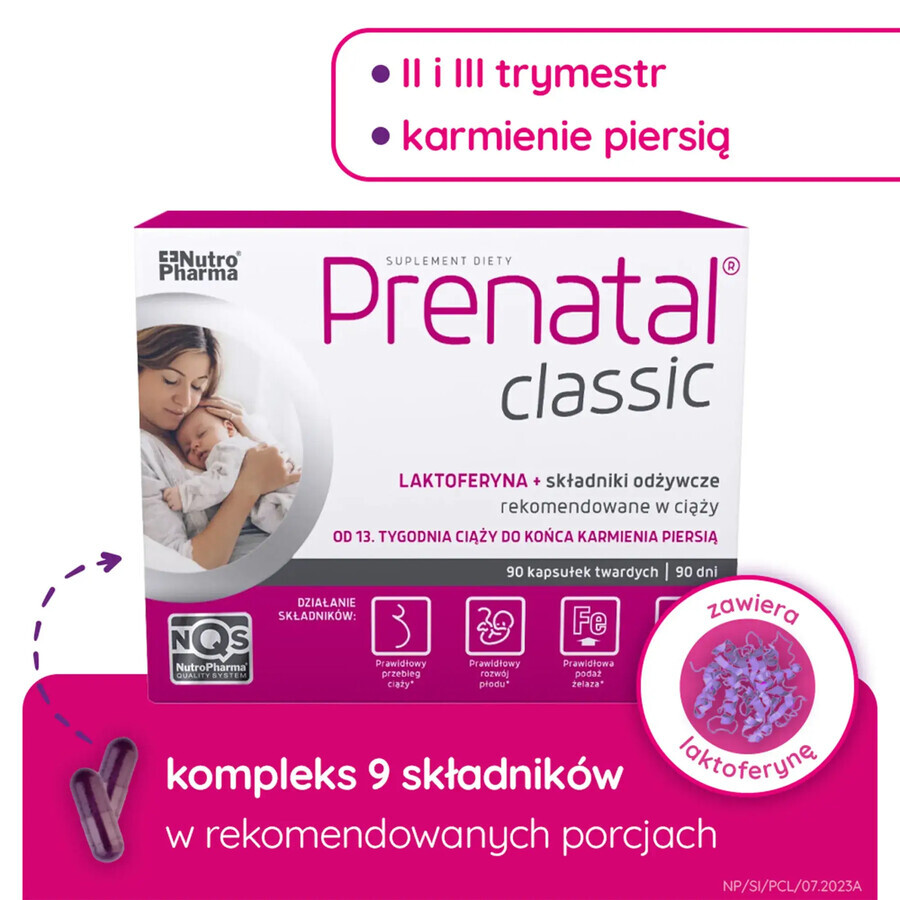 Prenatal Classic, 90 harde capsules