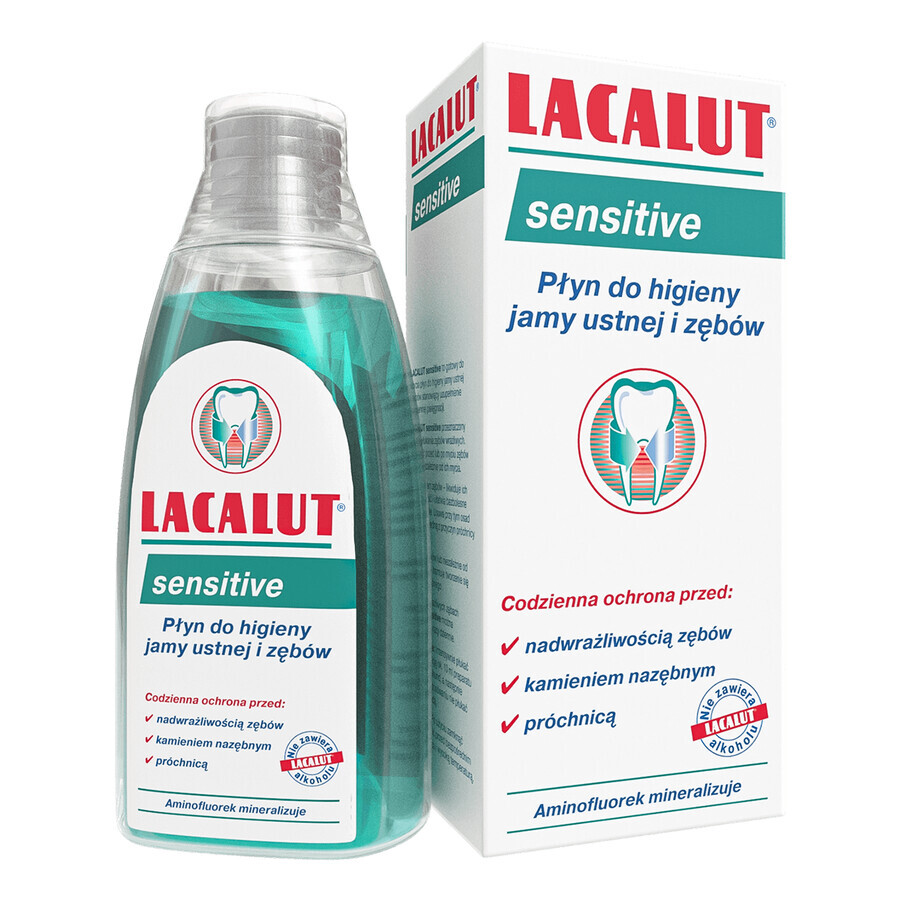 Lacalut Sensitive, mondwater, 300 ml