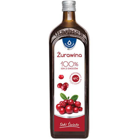 Oleofarm Juices of the World Canneberge, 100% jus de fruit, 980 ml