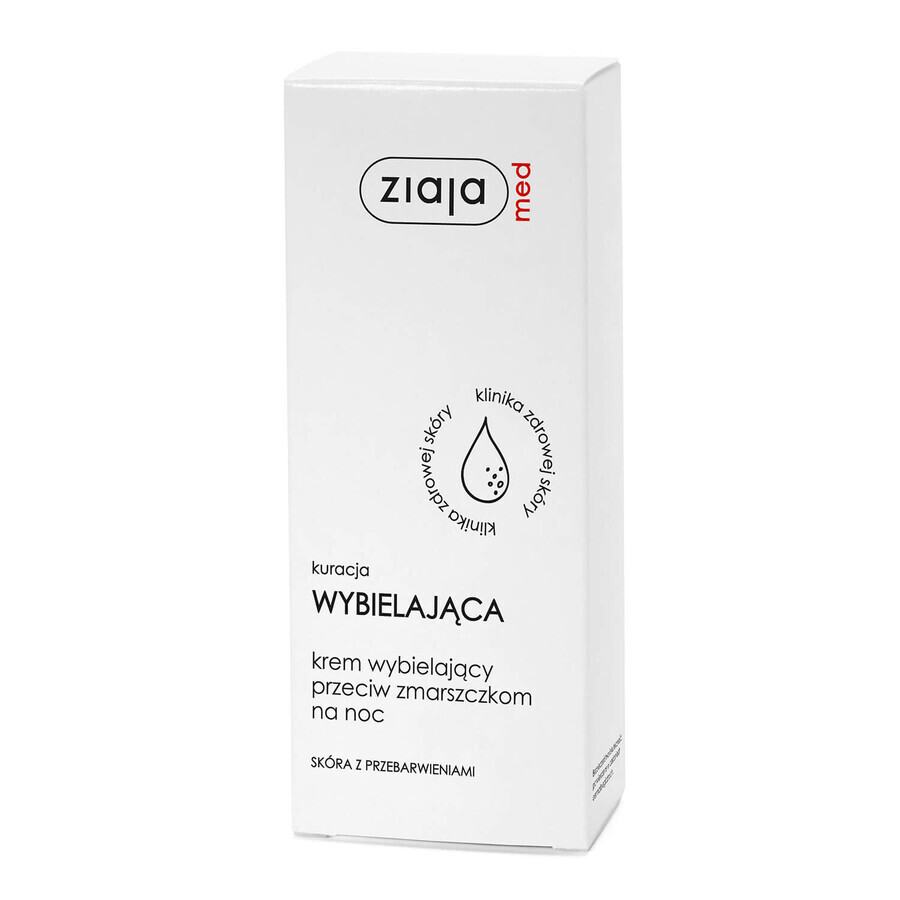 Ziaja Med Whitening-behandeling, anti-rimpelcrème, nacht, 50 ml