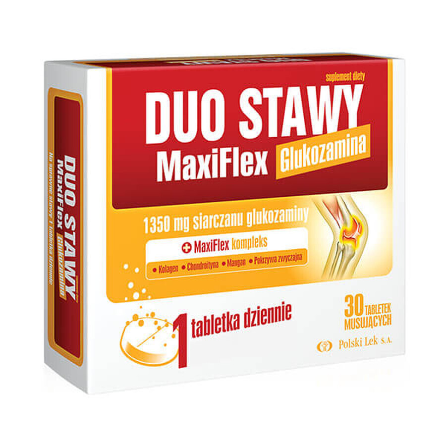 Duo Stawy MaxiFlex, saveur orange, 30 comprimés effervescents