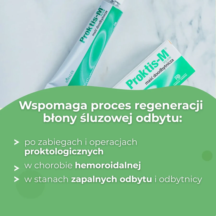 Proktis-M Plus rectal ointment, 30 g, Farma-Derma