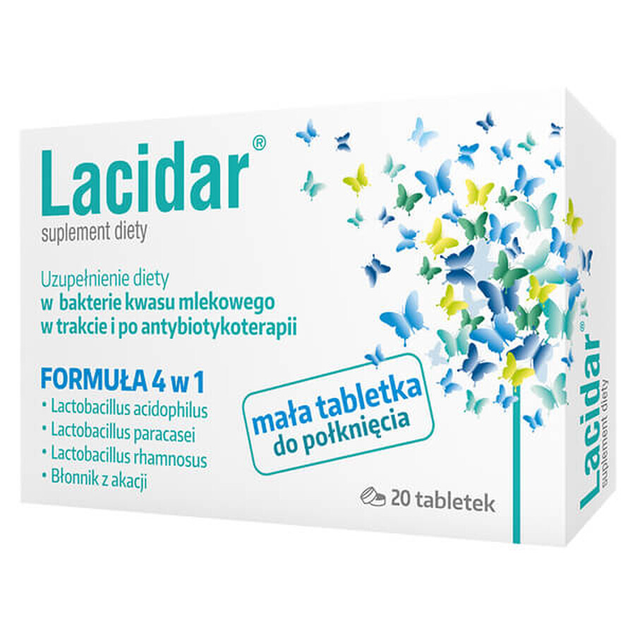 Lacidar, 20 comprimés