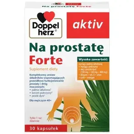 Doppelherz Aktiv Na prostatę Forte, 30 capsules